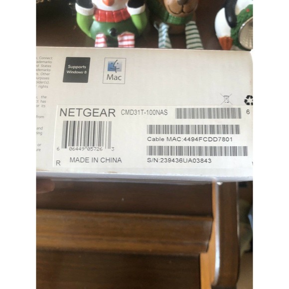 New NETGEAR CMD31T-100NAS High Speed Cable Modem DOCSIS 3.0 External Port IPv6 - Picture 9 of 12